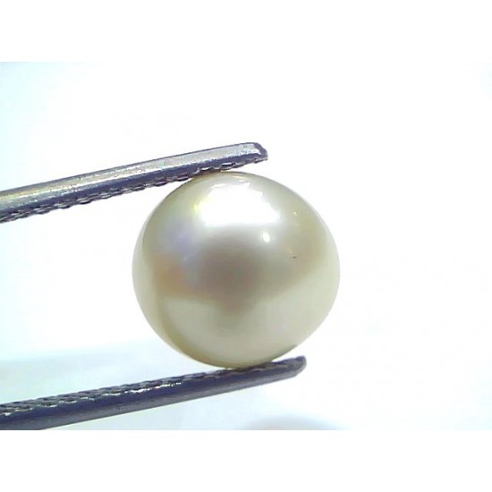 6.11 Ct Natural Certified Real South Sea Pearl Certified Moti