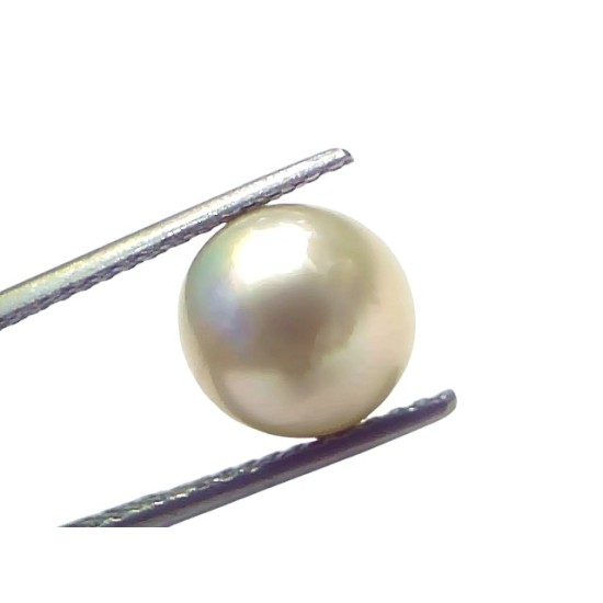 6.45 Ct Natural Certified Real South Sea Pearl Certified Moti