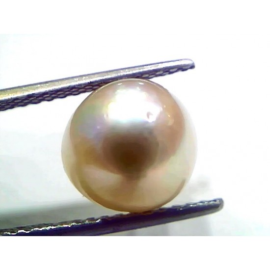 6.90 Ct Natural Certified Real South Sea Pearl Certified Moti