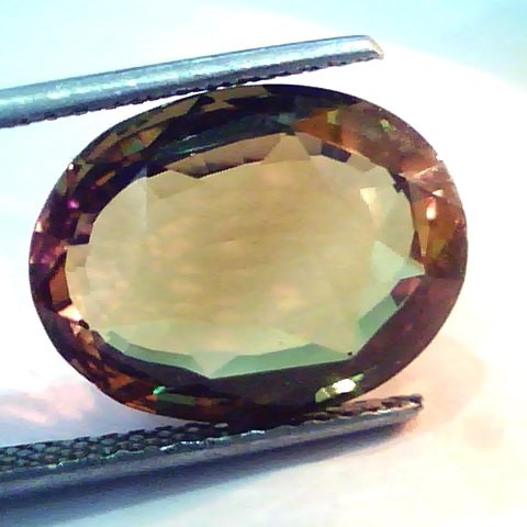 Huge 12.81 Ct Untreated Natural GII Certified Colour Changing Alexandrite