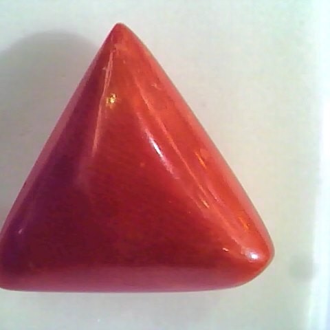 Huge 16.50 Ct Untreated Natural Italian Triangle Red Coral AAA