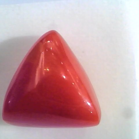 Huge 16.71 Ct Untreated Natural Italian Triangle Red Coral AAA