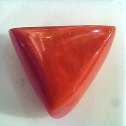 Huge 17.90 Ct Untreated Natural Italian Triangle Red Coral AAA