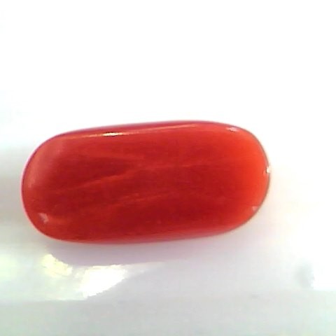 4.44 Ct Untreated Natural Premium Italian Red Coral Gemstone AAAAA