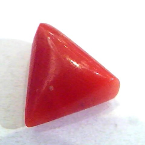 5.20 Carat Untreated Natural Triangle Italian Red Coral/Moonga