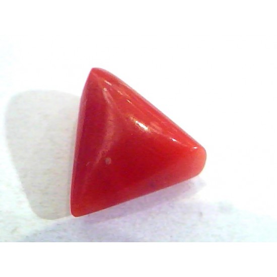 5.20 Carat Untreated Natural Triangle Italian Red Coral/Moonga