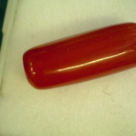 5.20 Carat Natural Italian Red Coral Gemstone,Real Moonga Gems 5.20 Carat Natural Italian Red Coral Gemstone,Real Moonga Gems