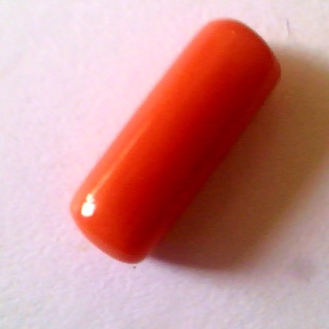5.15 Ct Premium Natural Italian Red Coral,Real Moonga Gemstone