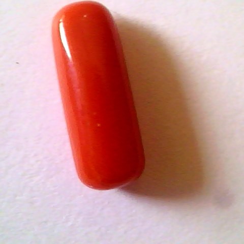 4.96 Ct Premium Natural Italian Red Coral,Real Moonga Gemstone