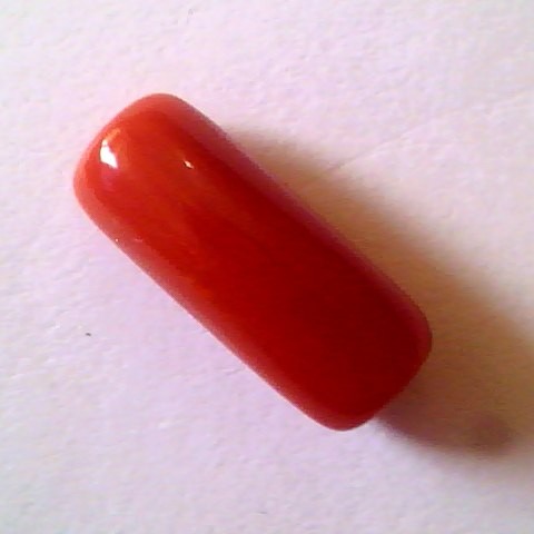 4.39 Ct Premium Natural Italian Red Coral,Real Moonga Gemstone