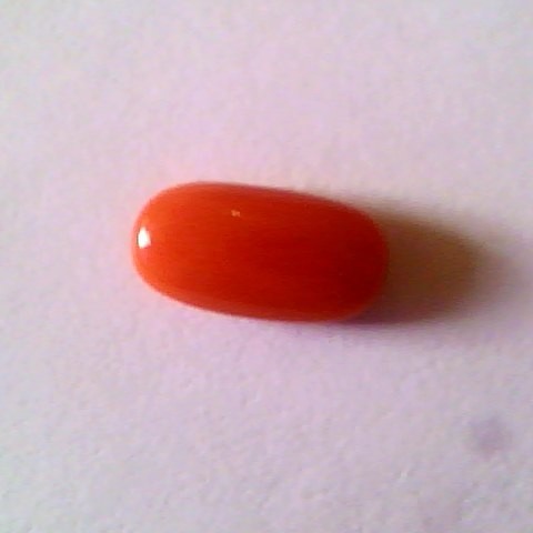 2.43 Ct Untreated Natural Japan Red Coral Gems for Mangal