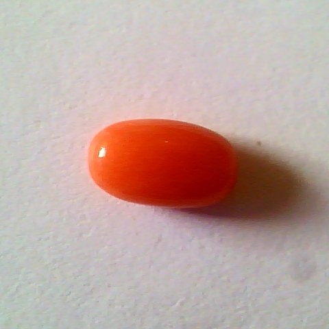 2.46 Ct Untreated Natural Japan Red Coral Gems for Mangal