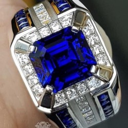 Gemstone Ring Design 7 In All Metal, Watch Video For Details Of Design