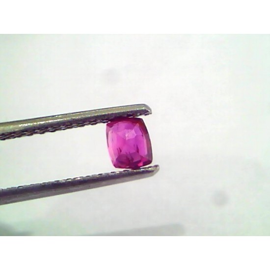 0.49 Ct IGI Certified Unheated Untreated Natural Mozambique Ruby AAAAA