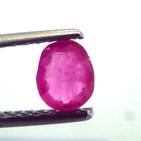 0.66 Ct Certified Unheated Untreted Natural Old Burma Mines Ruby