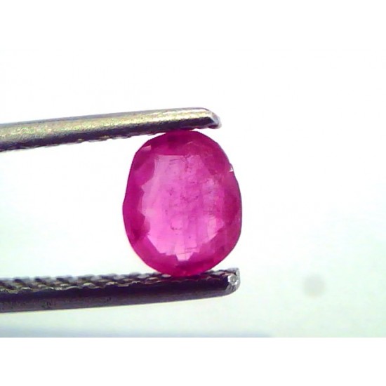 0.66 Ct Certified Unheated Untreted Natural Old Burma Mines Ruby