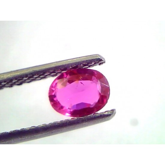 0.65 Ct IGI Certified Unheated Untreted Natural Mozambique Ruby AAAAA