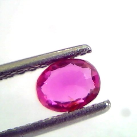 0.65 Ct IGI Certified Unheated Untreted Natural Mozambique Ruby AAAAA