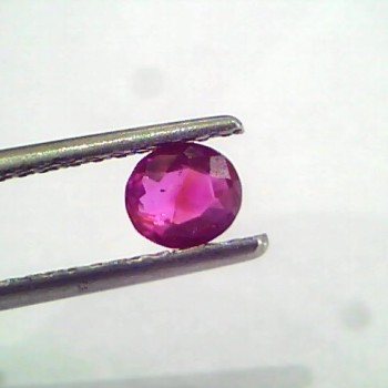0.65 Ct Certified Unheated Untreated Natural Mozambique Ruby AAAAA