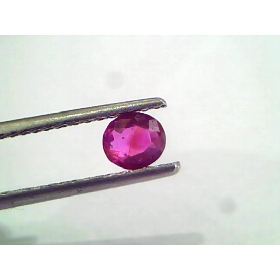 0.65 Ct Certified Unheated Untreated Natural Mozambique Ruby AAAAA