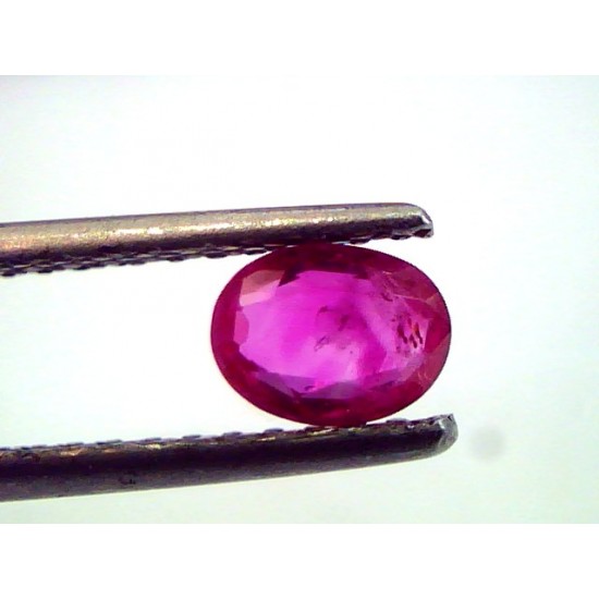 0.69 Ct Certified Unheated Untreted Natural Old Burma Mines Ruby