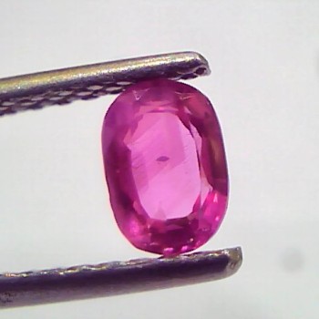 0.74 Ct IGI Certified Unheated Untreated Natural Old Burma Ruby AAA