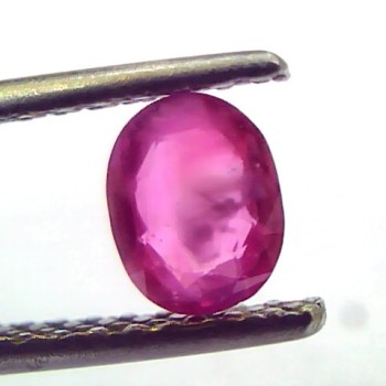 0.75 Ct IGI Certified Unheated Untreated Natural Old Burma Ruby AAA