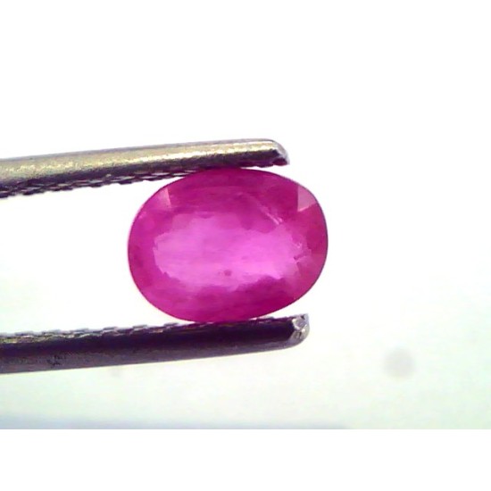 0.90 Ct Certified Unheated Untreted Natural Old Burma Mines Ruby