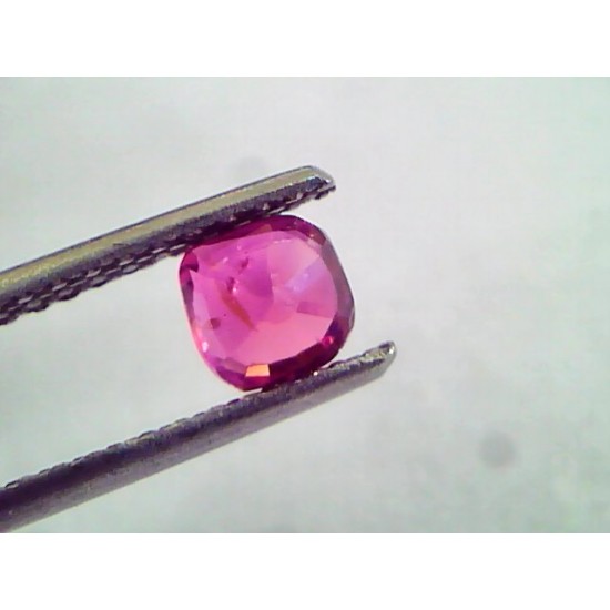 0.85 Ct IGI Certified Unheated Untreted Natural Mozambique Ruby AAAAA