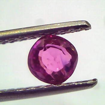 0.87 Ct IGI Certified Unheated Untreated Natural Old Burma Ruby AAA