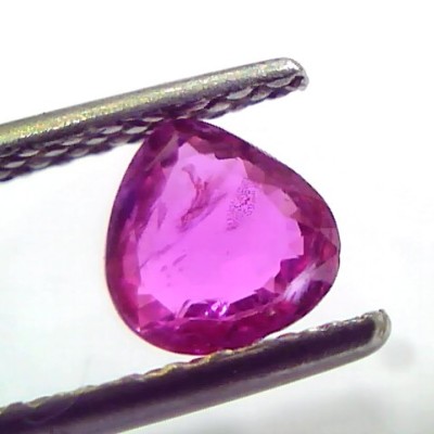 1.03 Ct Certified Unheated Untreated Natural Old Burma Ruby AAA