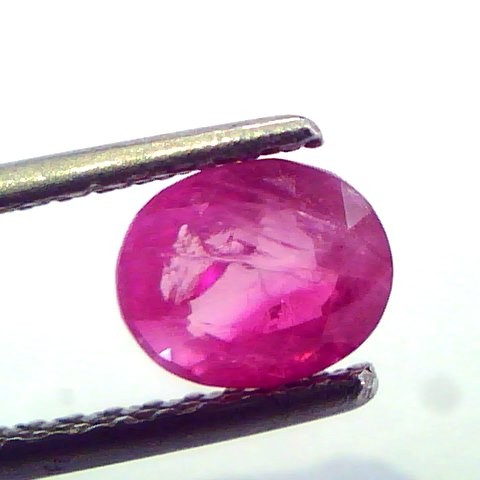 1.18 Ct Certified Unheated Untreted Natural Old Burma Mines Ruby