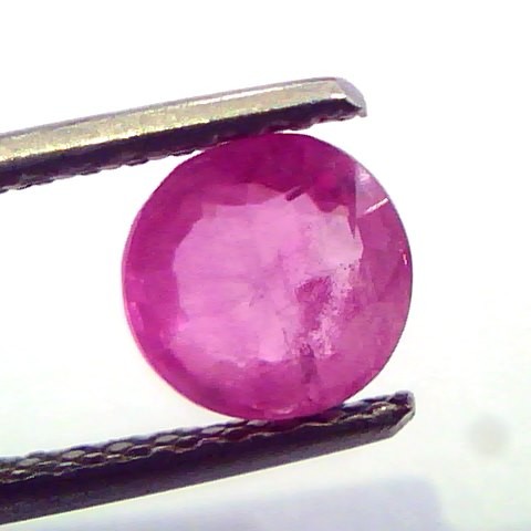 1.27 Ct Certified Unheated Untreted Natural Old Burma Mines Ruby