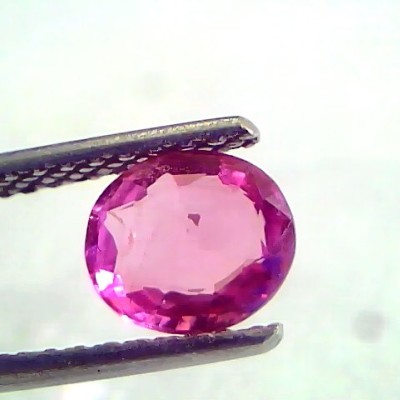 1.27 Ct Unheated Untreated Natural Old Burma Ruby Gemstone *Rare*