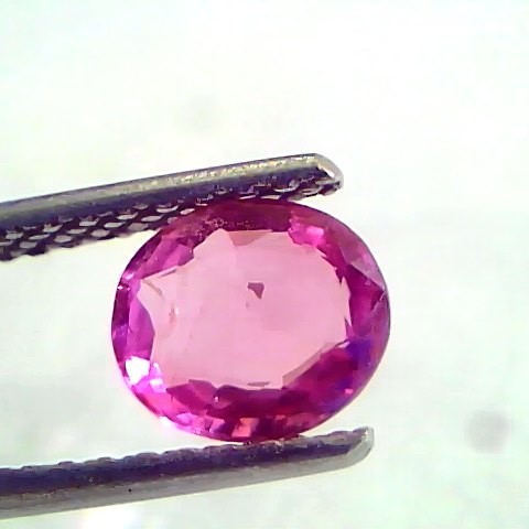1.27 Ct Unheated Untreated Natural Old Burma Ruby Gemstone *Rare*
