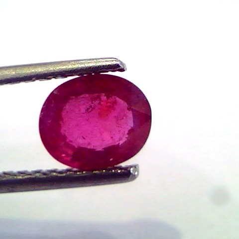 1.33 Ct Natural Ruby Gemstone Manek Gem for Sun (Heated)