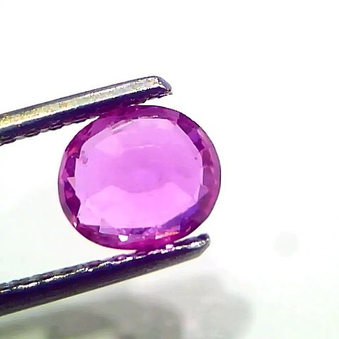 1.38 Ct GII Certified Unheated Untreted Natural Madagaskar Ruby Gems