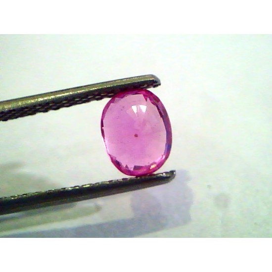 1.39 Ct Certified Unheated Untreated Natural Madagaskar Ruby