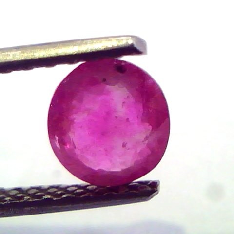 1.35 Ct Certified Unheated Untreted Natural Old Burma Mines Ruby