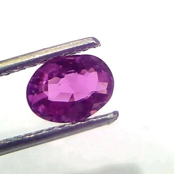 1.47 Ct Certified Unheated Untreted Natural Madagaskar Ruby Gemstone