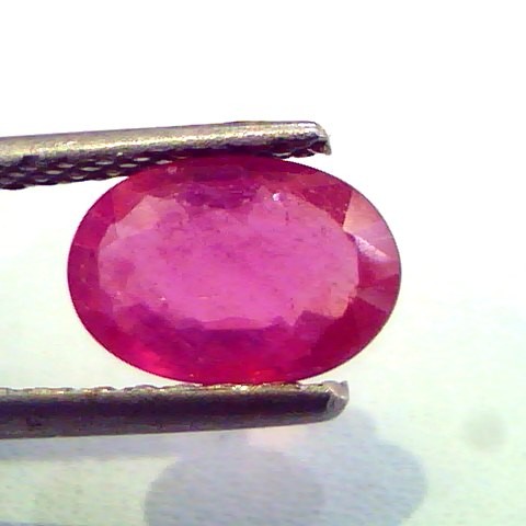 1.64 Ct Natural Ruby Gemstone Manek Gem for Sun (Heated)