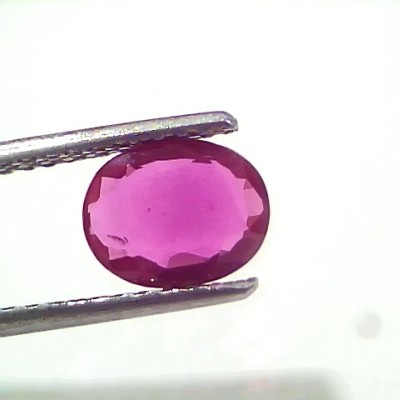 1.72 Ct IGI Certified Unheated Untreted Natural Mozambique Ruby AAAAA