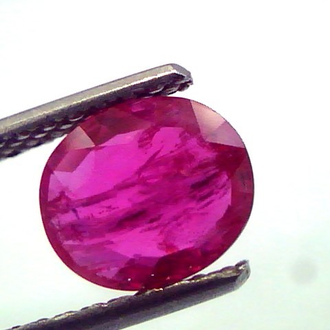 1.86 Ct Certified Unheated Untreated Natural Mozambique Ruby