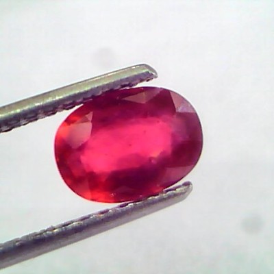 1.95 Ct Natural Ruby Gemstone Manek Gem for Sun (Heated)