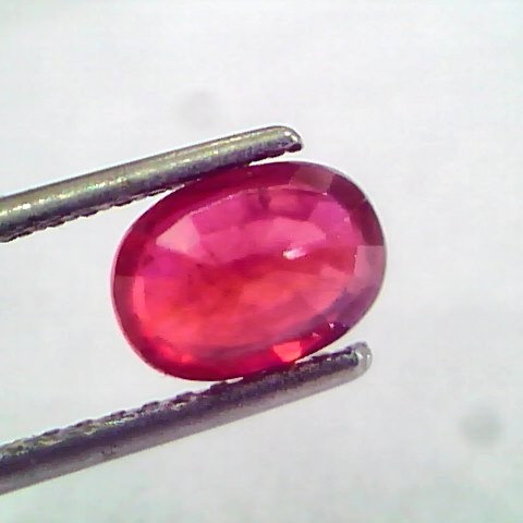 1.95 Ct Natural Ruby Gemstone Manek Gem for Sun (Heated)
