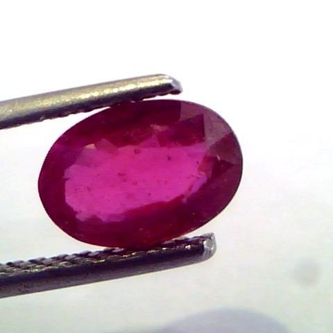 1.98 Ct Natural Ruby Gemstone Manek Gem for Sun (Heated)