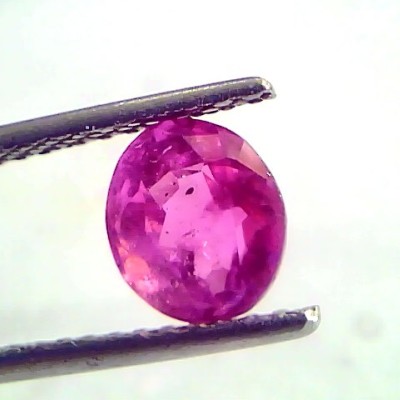 2.01 Ct Unheated Untreated Natural Old Burma Ruby Gemstone *Rare*