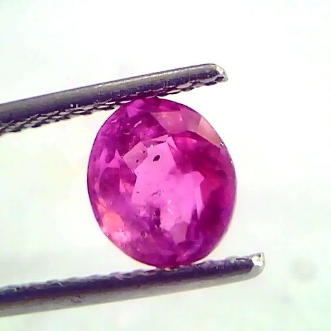 2.01 Ct Unheated Untreated Natural Old Burma Ruby Gemstone *Rare*