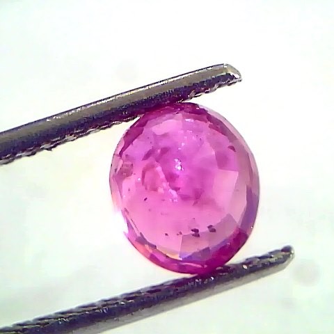2.01 Ct Unheated Untreated Natural Old Burma Ruby Gemstone *Rare*