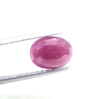2.04 Ct Certified Unheated Untreated Natural New Burma Ruby